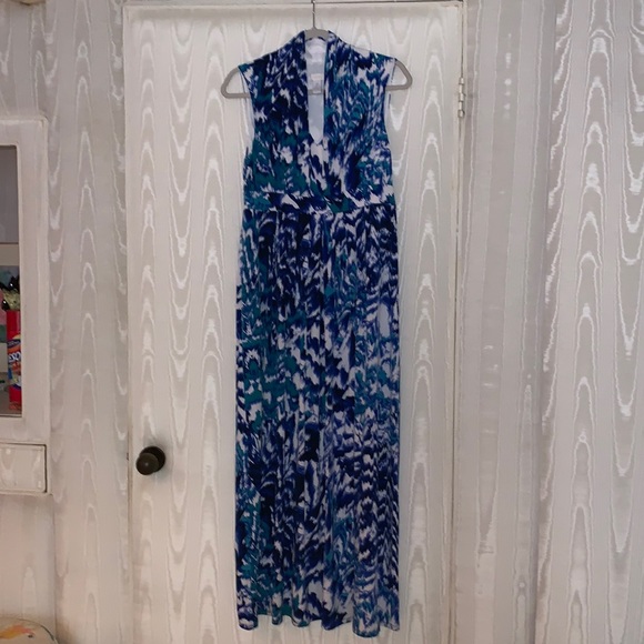 NWOT Chico’s Watercolor Patterned Princess Line Maxi Dress in Chico’s Size 0 - Picture 2 of 9